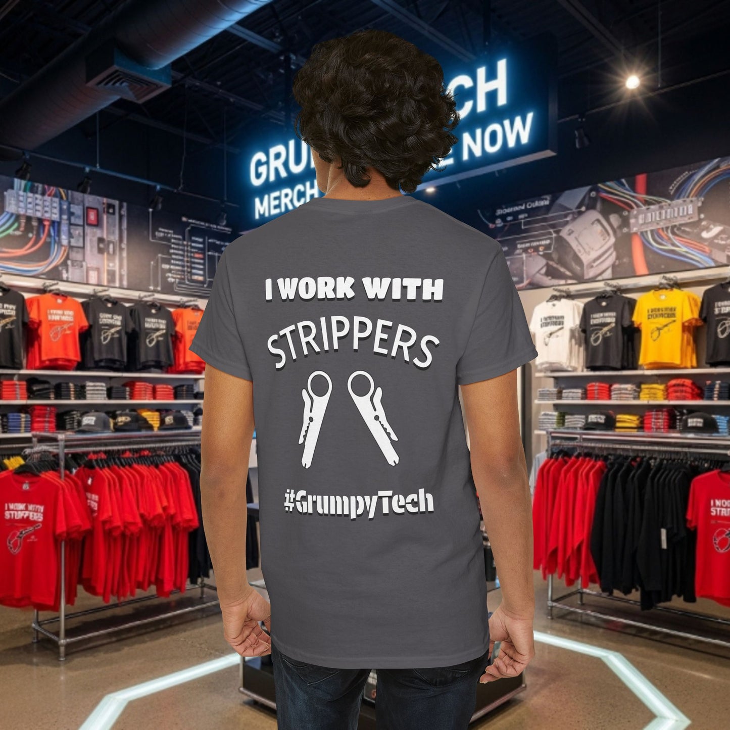 "I Work With Strippers" - Mini Strippers - Back Design 3