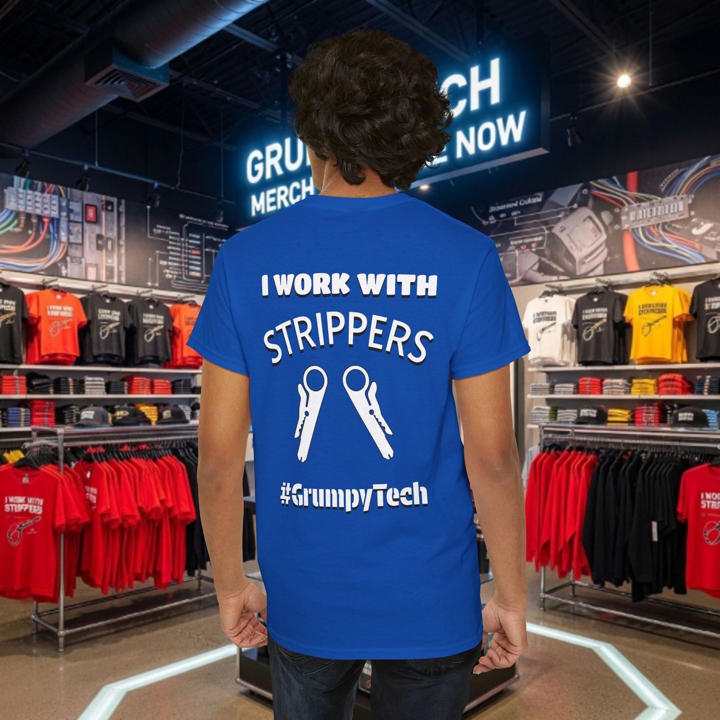 "I Work With Strippers" - Mini Strippers - Back Design 3