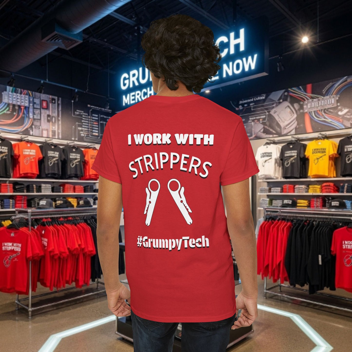 "I Work With Strippers" - Mini Strippers - Back Design 3